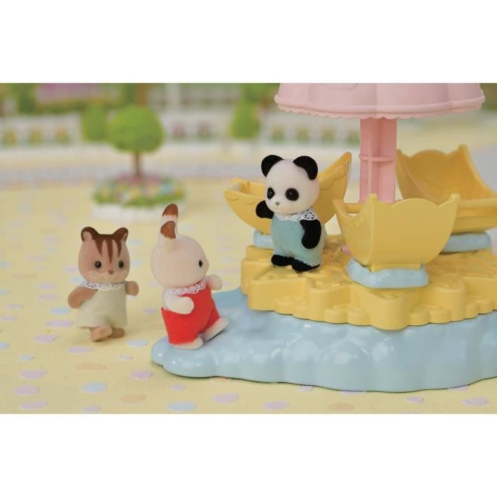 Figurines miniatures - SYLVANIAN FAMILIES - Le carrousel étoilé avec bébé panda