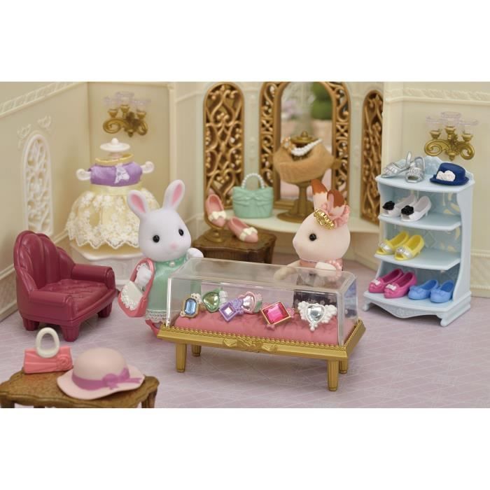 Figurines miniatures - SYLVANIAN FAMILIES - 5647 - La valisette de mode et grande soeur Lapin neige