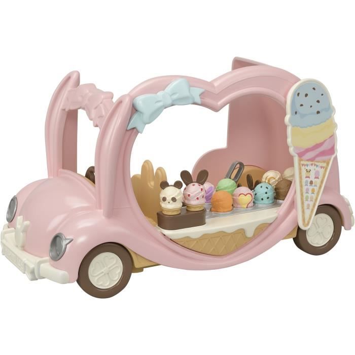 Le marchand de glace ambulant - SYLVANIAN FAMILIES - 5651 - Extérieur - Rose - A partir de 3 ans