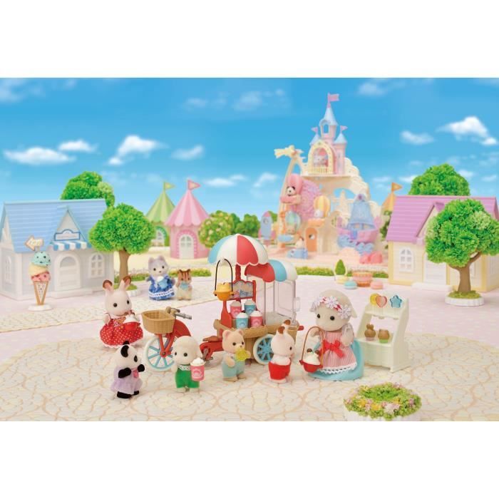 Figurine miniature - SYLVANIAN FAMILIES - La maman mouton et son stand de popcorn