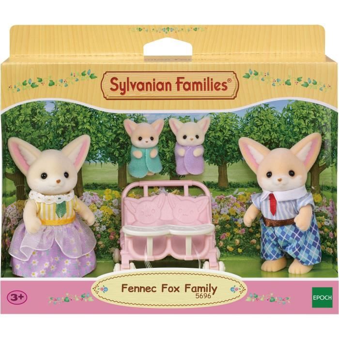 Poupée - SYLVANIAN FAMILIES - Famille Fennec - Multicolore - Articulée et habillée avec soin