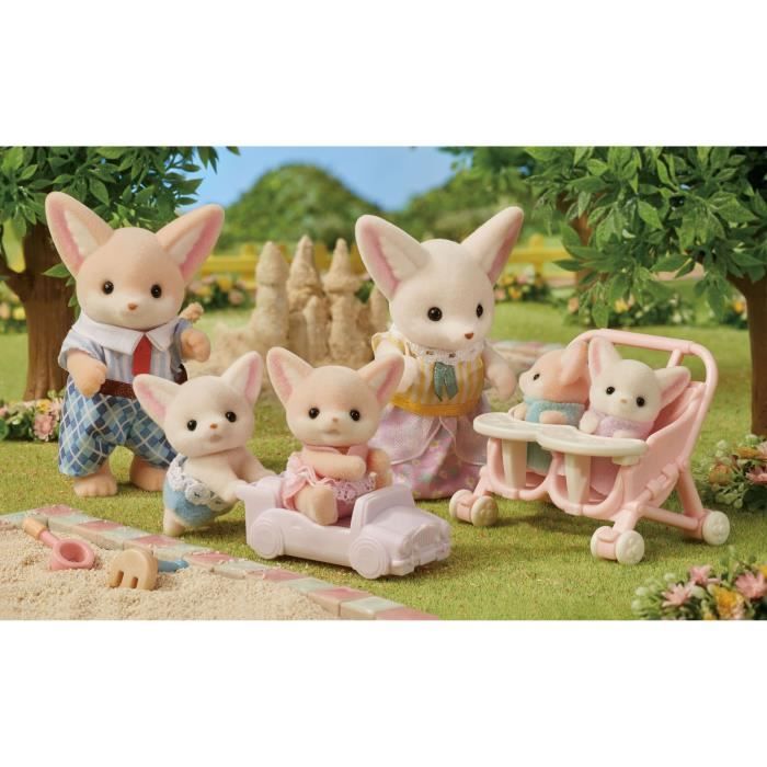 Poupée - SYLVANIAN FAMILIES - Famille Fennec - Multicolore - Articulée et habillée avec soin