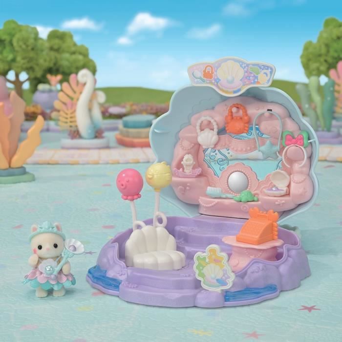 Coffret Boutique - SYLVANIAN FAMILIES - Boutique des Sirenes - Accessoires et Poignée Intégrée