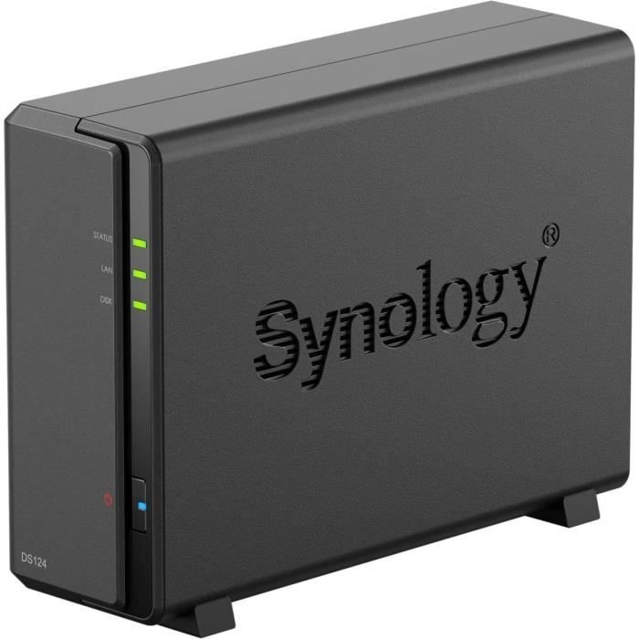 Serveur NAS - SYNOLOGY - DS124 - 1 baie - Gigabit Ethernet - RAM 1 Go