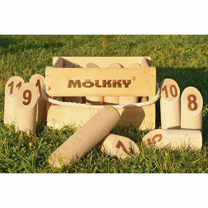 Jeu de quilles Mölkky - TACTIC - Version Luxe - Bois massif - Mixte - A partir de 7 ans