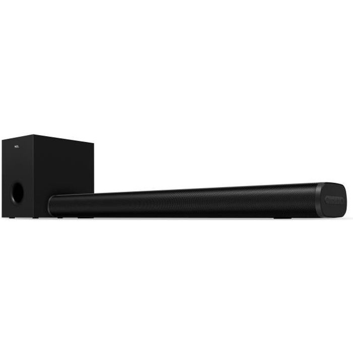 Barre de son TCL S522WE - Dolby Digital 2.1 - 200W - Bluetooth - Avec caisson de basses - Noir