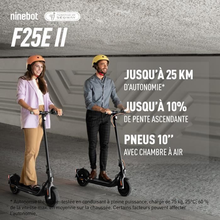 SEGWAY Ninebot F25E ll - Trottinette électrique - 275 Wh - 10