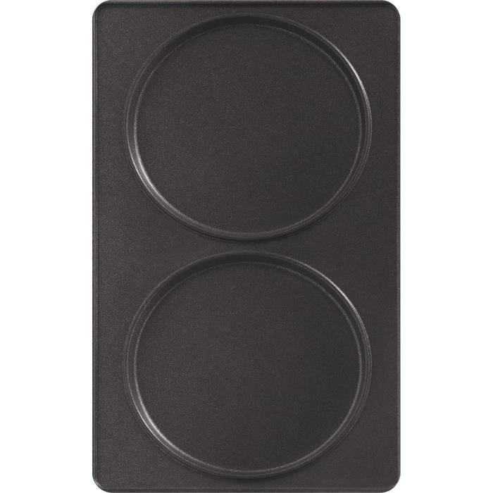 TEFAL - Snack Collection - Lot de 2 Plaques Pancakes - Noir - Compatible Lave-vaisselle