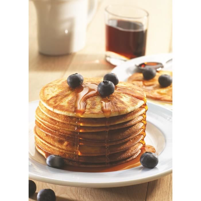 TEFAL - Snack Collection - Lot de 2 Plaques Pancakes - Noir - Compatible Lave-vaisselle