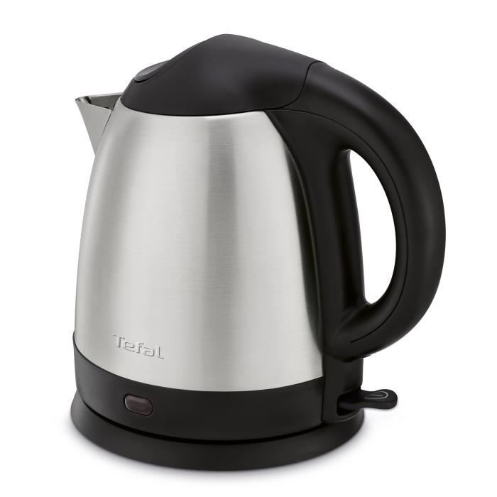 TEFAL Bouilloire électrique inox, 1,2 L, 1800 W, Base pivotante, Ouverture facile, Témoin lumineux, Arret automatique KI431D10