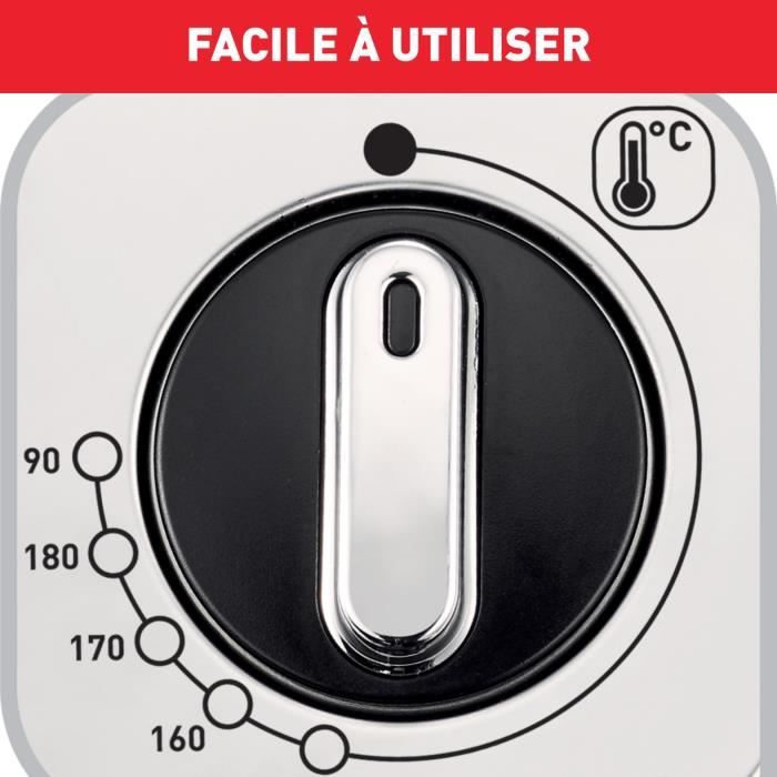 TEFAL Friteuse huile semi-professionnelle, 2400 W, 3 L (jusqu'a 4 pers), Filtre breveté, Thermostat réglable, Filtra Pro FR511170