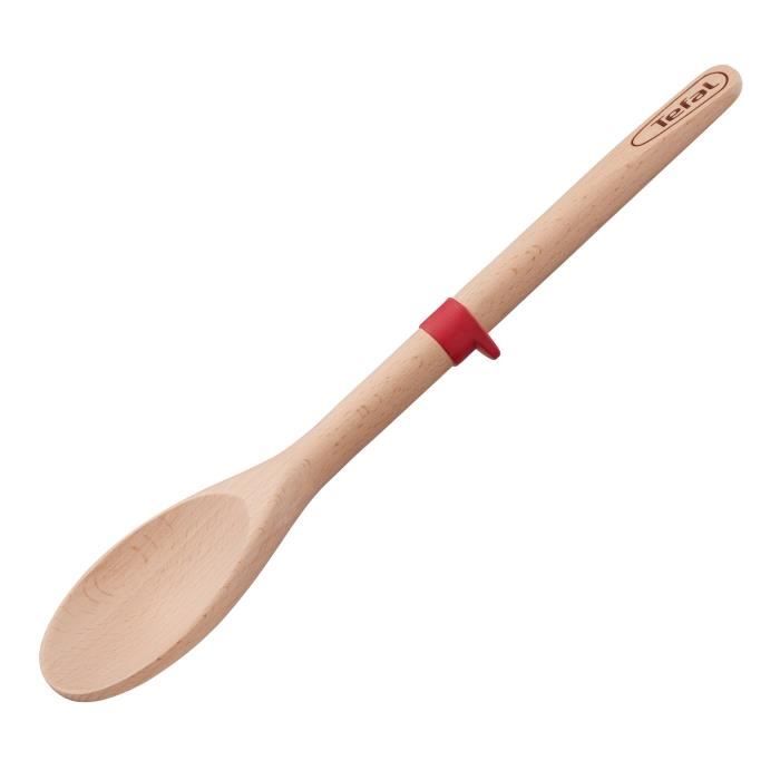 TEFAL INGENIO Cuillere en bois de Hetre et silicone Platinium 32 cm K2300514