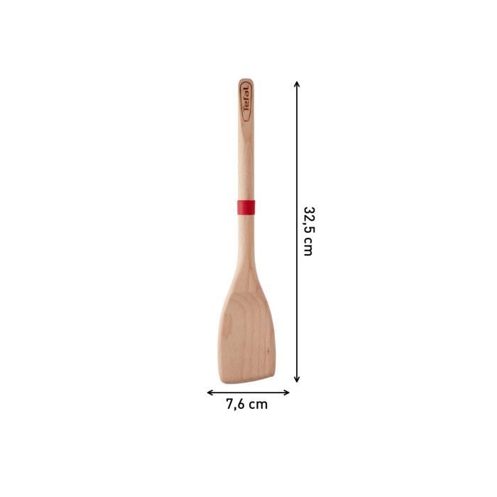 TEFAL INGENIO Spatule a angle en bois de Hetre et silicone Platinium 33 cm K2300814