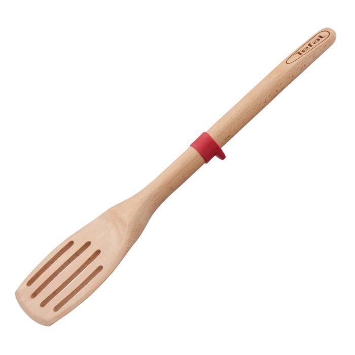 TEFAL INGENIO Spatule a angle en bois de Hetre et silicone Platinium 32 cm K2303314