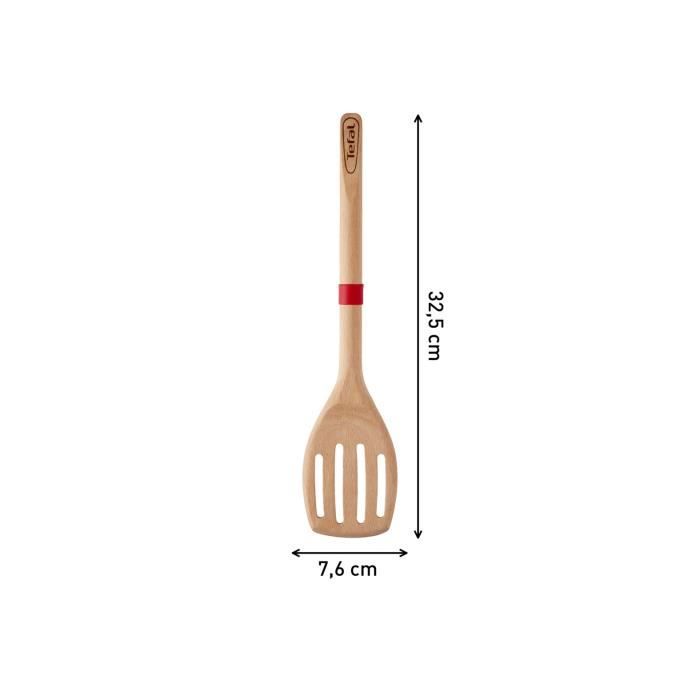 TEFAL INGENIO Spatule a angle en bois de Hetre et silicone Platinium 32 cm K2303314