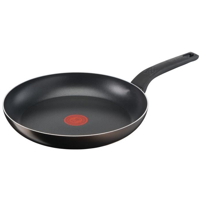 TEFAL Easy Cook & Clean Poele 28 cm, Non induction, Revetement antiadhésif, Fabriqué en France B5540602