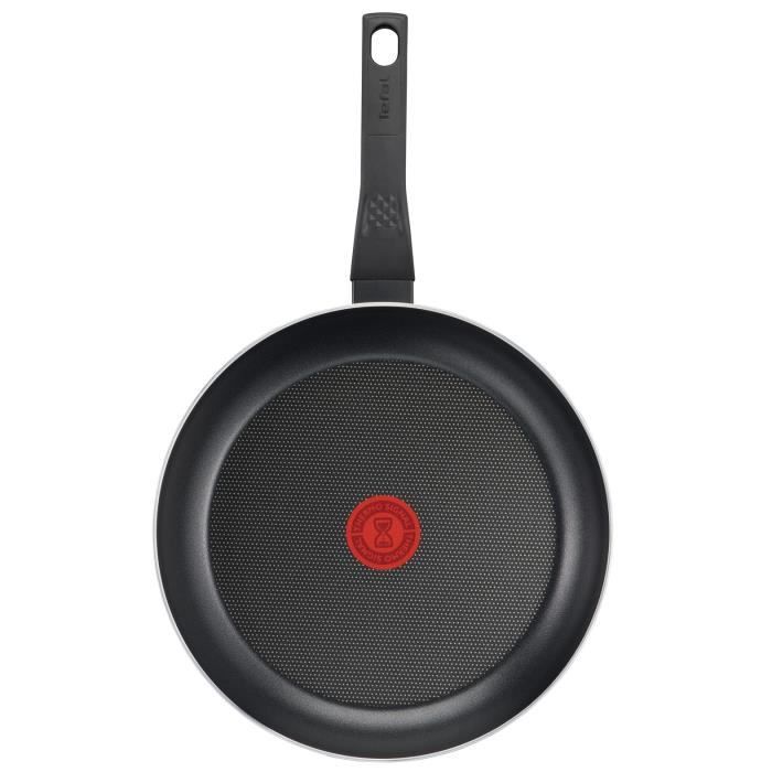 TEFAL Easy Cook & Clean Poele 28 cm, Non induction, Revetement antiadhésif, Fabriqué en France B5540602