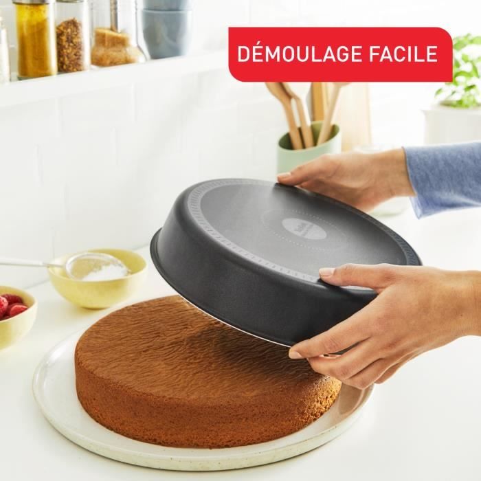 TEFAL Jungle Moule a cake 26 cm, Antiadhésif, Démoulage parfait, Diffusion homogene de la chaleur, Fabriqué en France J5747202