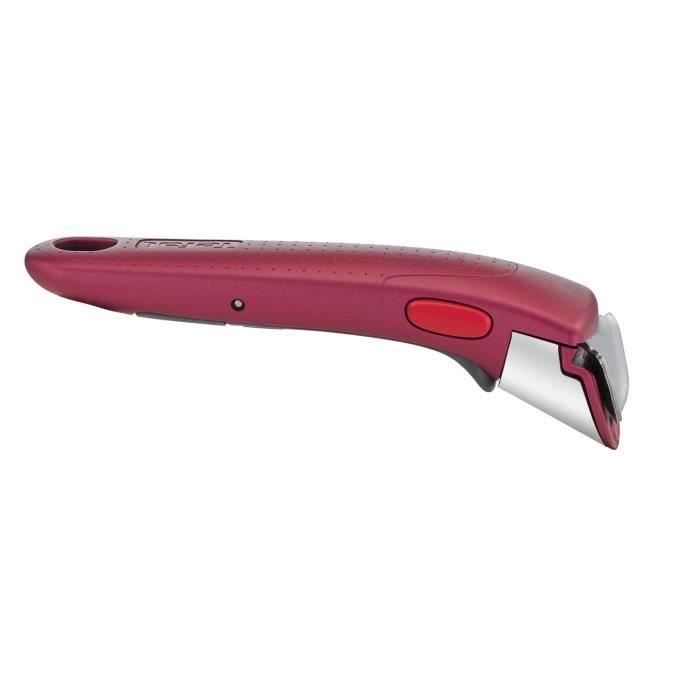 TEFAL INGENIO Poignée amovible Rouge, Empilable, Amovible, Verrouillage sécurité 3 points, Garantie 10 ans, Expertise L9863102