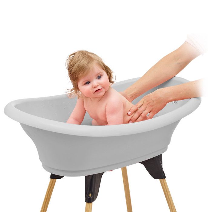 THERMOBABY Pack baignoire VASCO 7 En 1 Gris Charme - Fabriqué en France