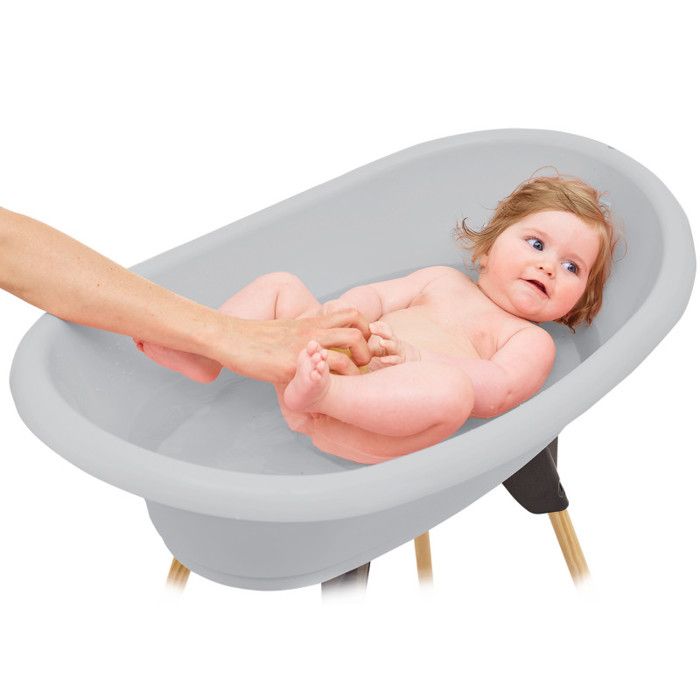 THERMOBABY Pack baignoire VASCO 7 En 1 Gris Charme - Fabriqué en France