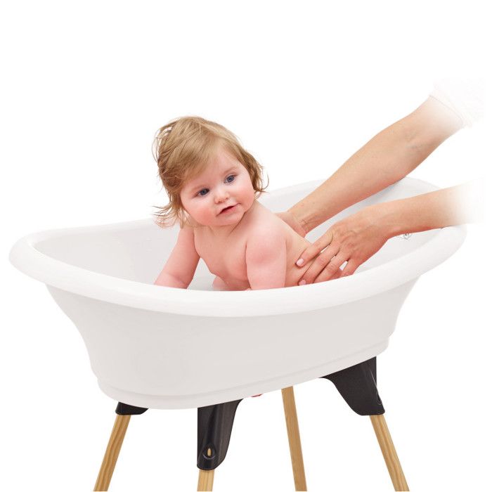 Pack baignoire THERMOBABY VASCO 5 en 1 Blanc muguet - Fabriqué en France