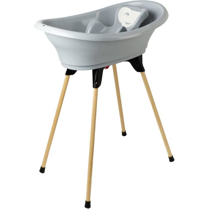 THERMOBABY Pack baignoire VASCO 5 en 1 Gris charme - Fabriqué en France