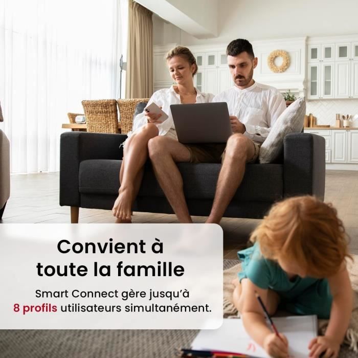 Pese personne TERRAILLON - SMART CONNECT BT - électronique -analyse composition corporelle et IMC - connecté