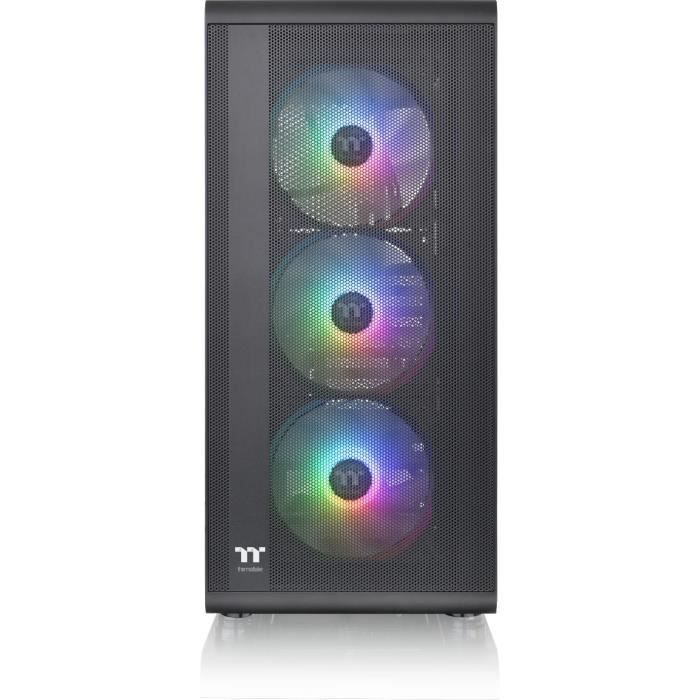 Boîtier PC - THERMALTAKE - S200 TG ARGB (Noir) - Moyen tour - Format ATX - Sans alimentation