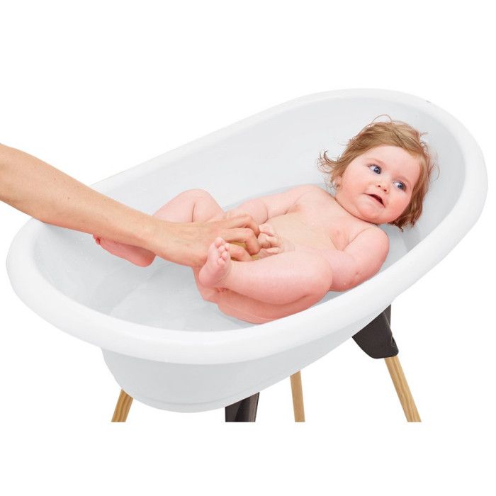 Kit baignoire VASCO Blanc Muguet : baignoire + pieds + tuyau de vidange - THERMOBABY