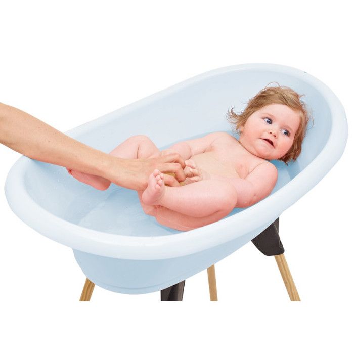 Kit baignoire VASCO Fleur Bleue - 3 en 1 - 800*500*270 - Bleu - THERMOBABY