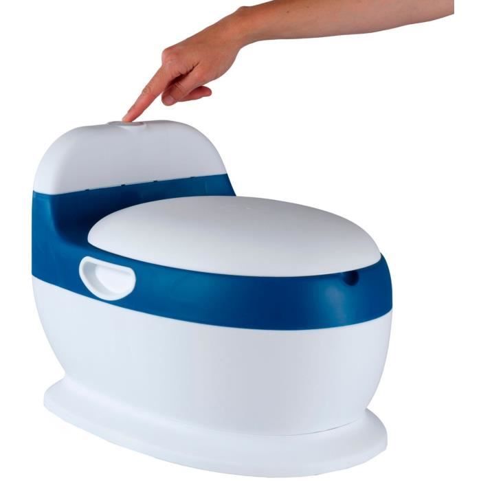 Mini toilette - THERMOBABY - Bleu - Confortable avec bruit de chasse d'eau