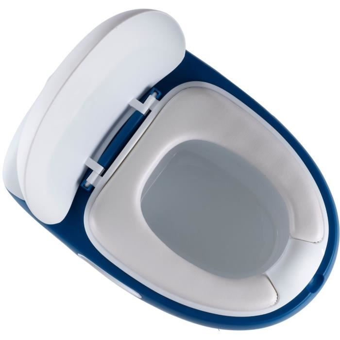 Mini toilette - THERMOBABY - Bleu - Confortable avec bruit de chasse d'eau