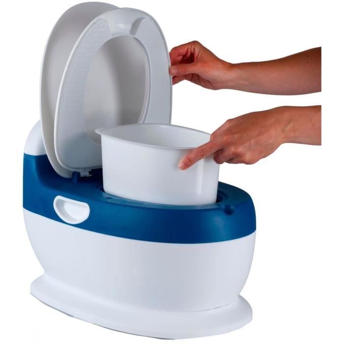 Mini toilette - THERMOBABY - Bleu - Confortable avec bruit de chasse d'eau