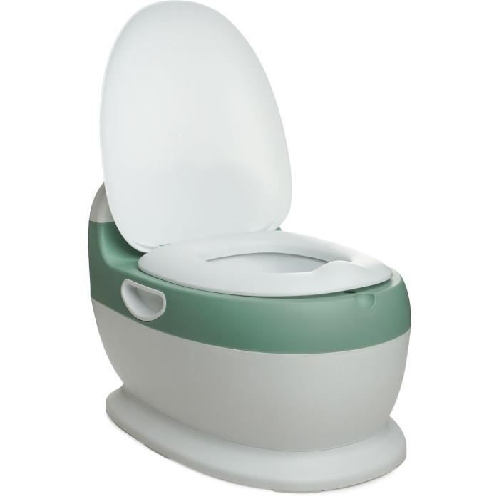 Mini toilette - THERMOBABY - Vert Sauge - Confortable avec bruit de chasse d'eau