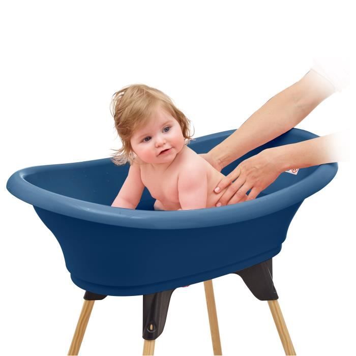 THERMOBABY Kit de bain VASCO : Baignoire + pieds + tuyau de vidange - Bleu océan