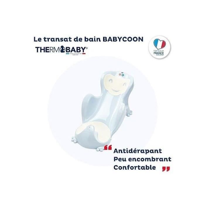 THERMOBABY Transat de bain babycoon - Fleur bleue