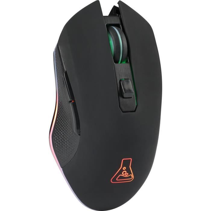 Souris Gamer Sans fil - The G-Lab - KULT HELIUM - RGB - 6400 DPI - 6 Boutons - Noir