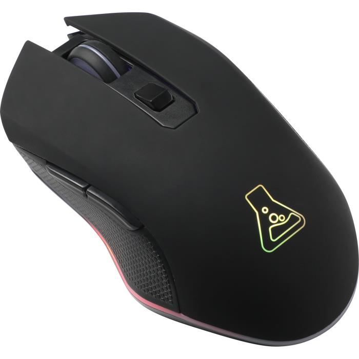 Souris Gamer Sans fil - The G-Lab - KULT HELIUM - RGB - 6400 DPI - 6 Boutons - Noir