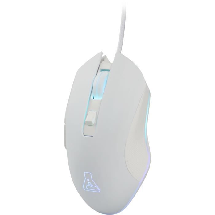 Souris Gamer filaire - THE G-LAB - KULT HELIUM - Blanc