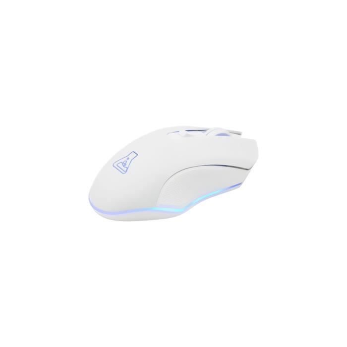 Souris Gamer Sans fil - THE G-LAB - KULT HELIUM - RGB - 6400 DPI - 6 Boutons - Blanc