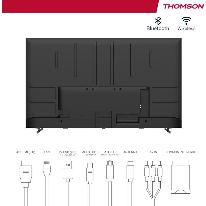 THOMSON 75QA2S13 - TV QLED 75 (190 cm) - 4K UHD 3840x2160 - HDR - Android TV - 4xHDMI - WiFi