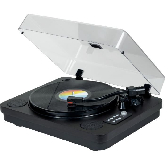 Platine vinyle Bluetooth - THOMSON - TT650BT - Enregistrement USB - 2 haut-parleurs - Noir