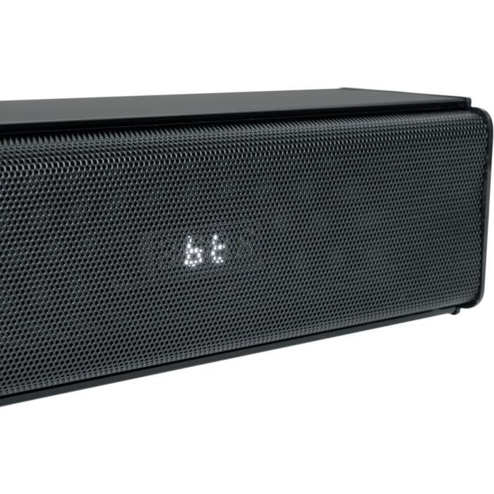 Barre de son - THOMSON - Noire - Bluetooth 5.3, 120W, Entrée TV ARC/CEC, USB, Égaliseur, Télécommande, Alim. 230V