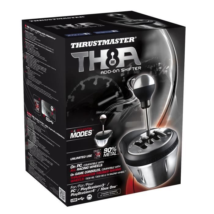 THRUSTMASTER Levier de vitesse TH8A  SHIFTER ADD-ON - PC / PS4 / PS5 / Xbox One