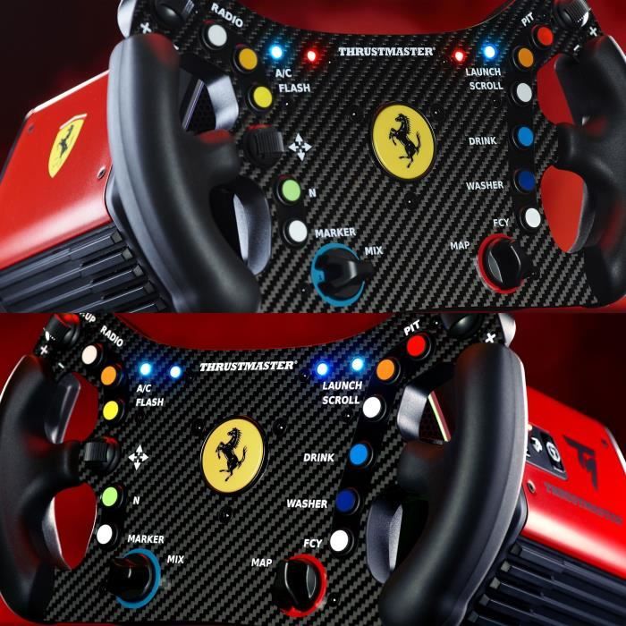 Volant - THRUSMASTER - Ferrari 488 GT3 Wheel Add-On - Noir et Rouge