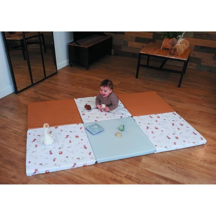 Maxi Tapis d'éveil Malin TINEO LITTLE FARMER 5en1 - Tapis évolutif multifonction - 120x180x5 cm