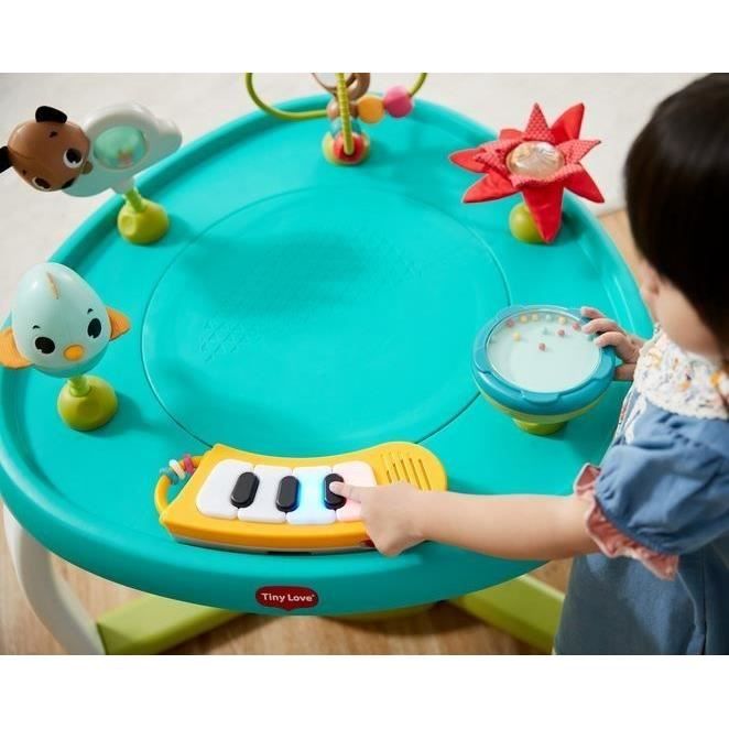 TINY LOVE Centre d'activités 5 en 1, Jouets, pousseur, évolutif table+chaise, 3 mois a 3 ans, Meadow days