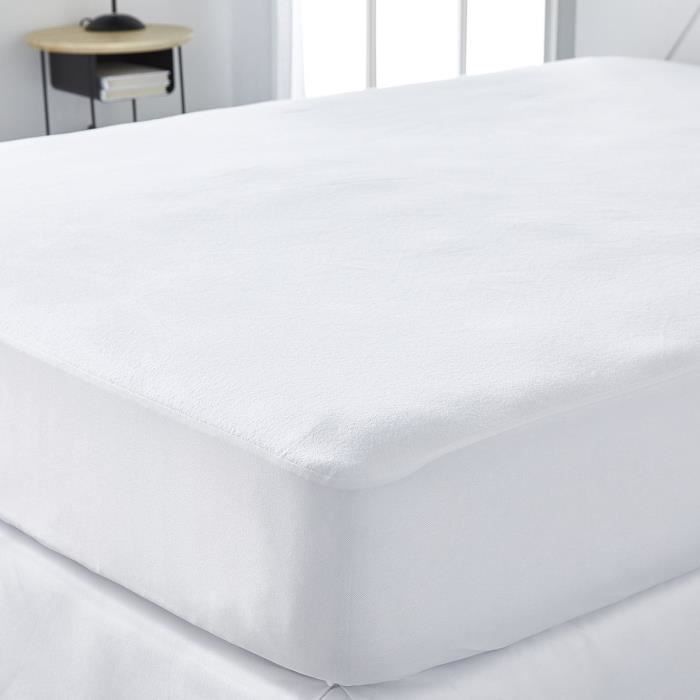 Protege matelas imperméable - TODAY - Essential - Pour lit 2 personnes - 140 x 190 cm - Anti-acariens