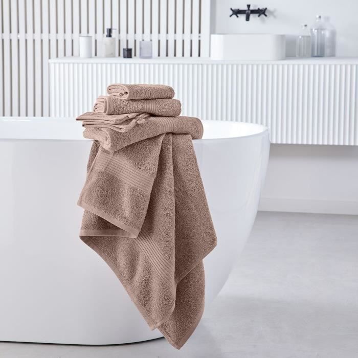 Maxi Drap de Bain TODAY 90x150 cm 100% Coton - Rose des sables